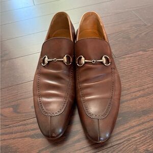Men's Gucci Brown Leather Loafers